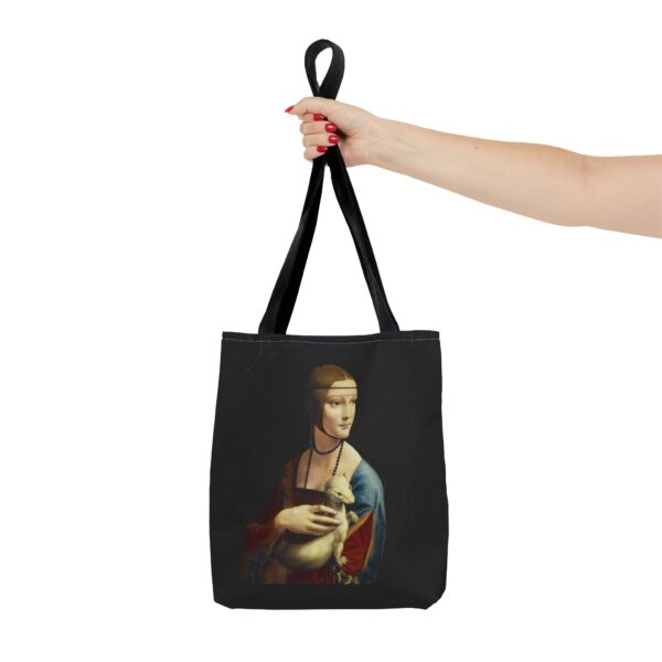 Lady with an Ermine by Leonardo da Vinci Tote Bag - Image 3