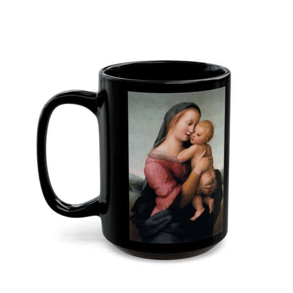 Tempi Madonna - Raffaello Sanzio Black Mug (11oz, 15oz) - Image 7