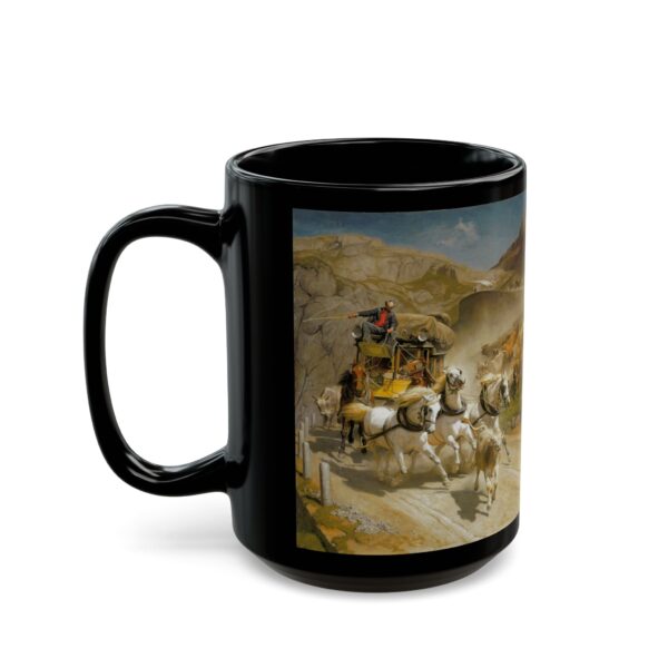 Die Gotthardpost -  Rudolf Koller Black Mug (11oz, 15oz) - Image 5