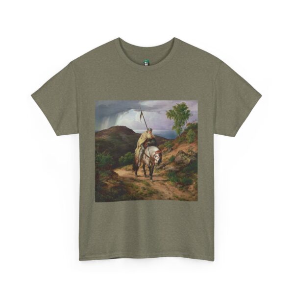The Last Crusader - Karl Friedrich Lessing Cotton Tee - Image 19
