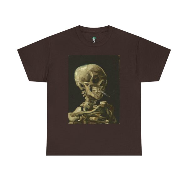 Head of a Skeleton with a Burning Cigarette – Vincent van Gogh Cotton Tee - Image 13