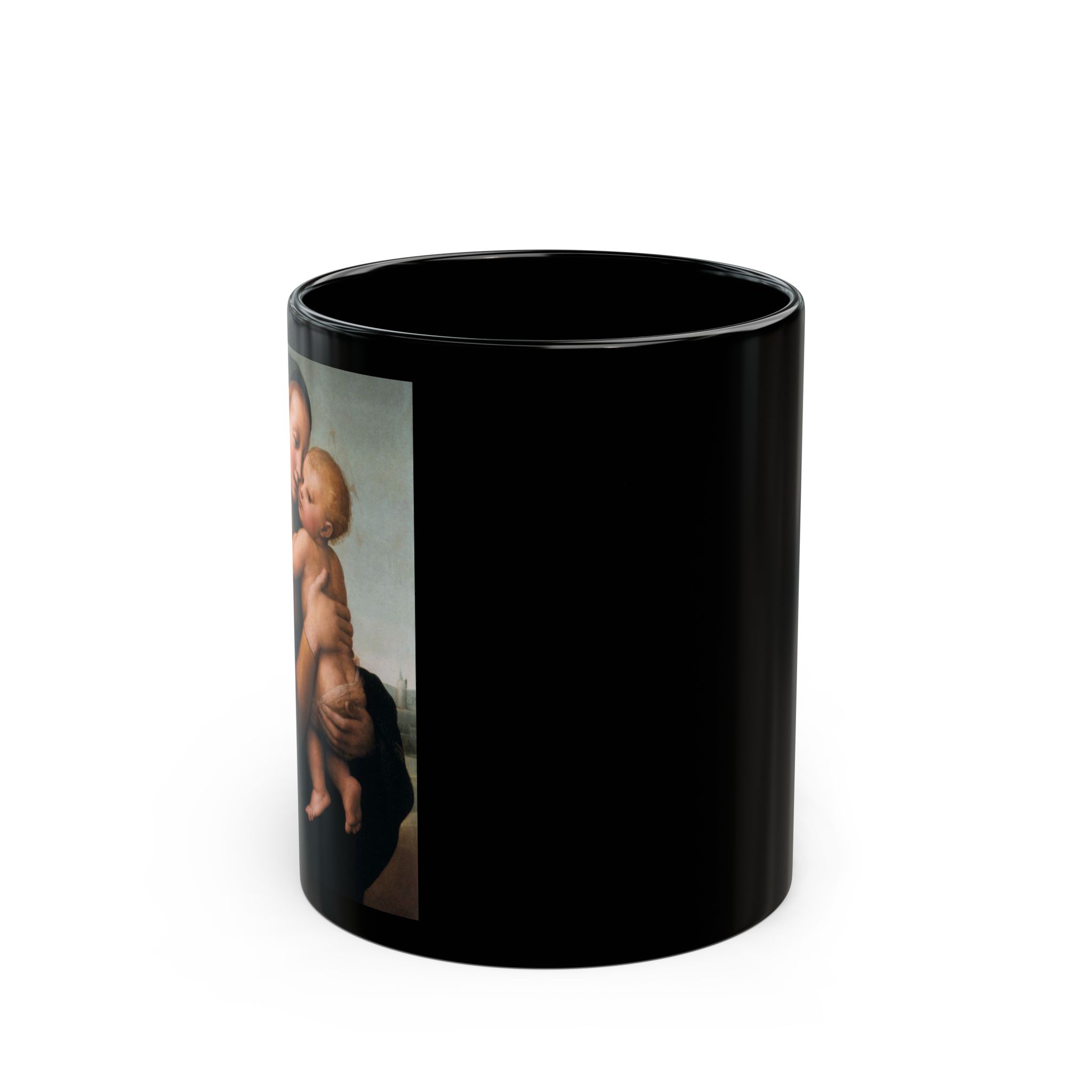 Tempi Madonna – Raffaello Sanzio Black Mug (11oz, 15oz)
