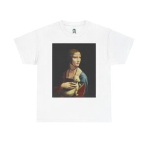 Lady with an Ermine by Leonardo da Vinci Cotton Tee