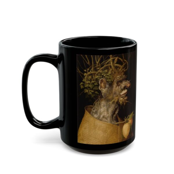 Winter - Giuseppe Arcimboldo Black Mug (11oz, 15oz) - Image 4