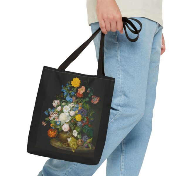 A Vase of Flowers by Franz Xaver Petter Tote Bag (AOP) - Image 3