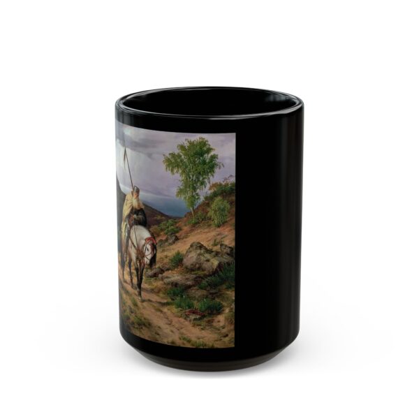 The Last Crusader Collection - Karl Friedrich Lessing Year Black Mug (11oz, 15oz) - Image 5