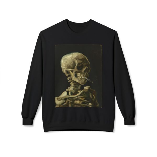 Head of a Skeleton with a Burning Cigarette – Vincent van Gogh Sweatshirt - Image 5
