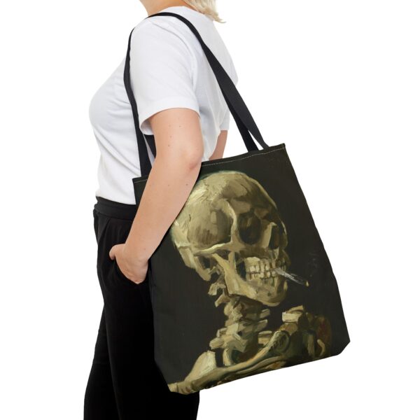 Head of a Skeleton with a Burning Cigarette – Vincent van Gogh Tote Bag - Image 12