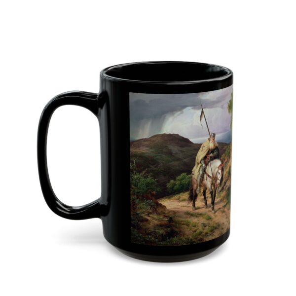 The Last Crusader Collection - Karl Friedrich Lessing Year Black Mug (11oz, 15oz) - Image 7