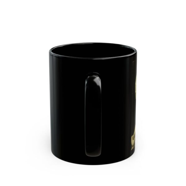 Head of a Skeleton with a Burning Cigarette – Vincent van Gogh Black Mug (11oz, 15oz) - Image 4