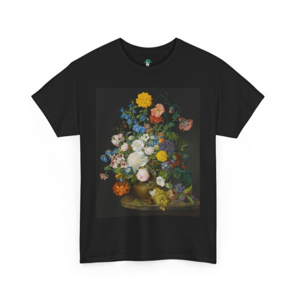 A Vase of Flowers by Franz Xaver Petter Cotton Tee - Image 4