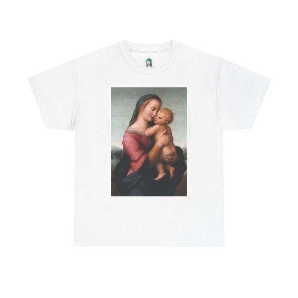 Tempi Madonna - Raffaello Sanzio Cotton Tee - Image 2