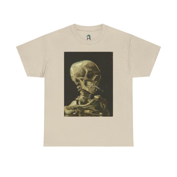 Head of a Skeleton with a Burning Cigarette – Vincent van Gogh Cotton Tee - Image 9