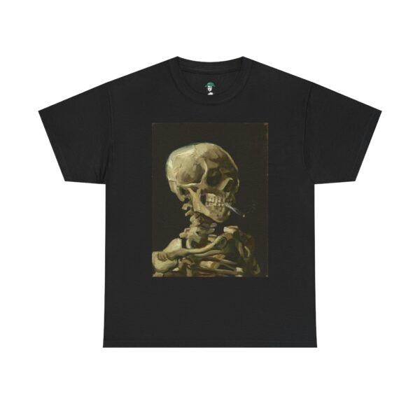 Head of a Skeleton with a Burning Cigarette – Vincent van Gogh Cotton Tee - Image 7