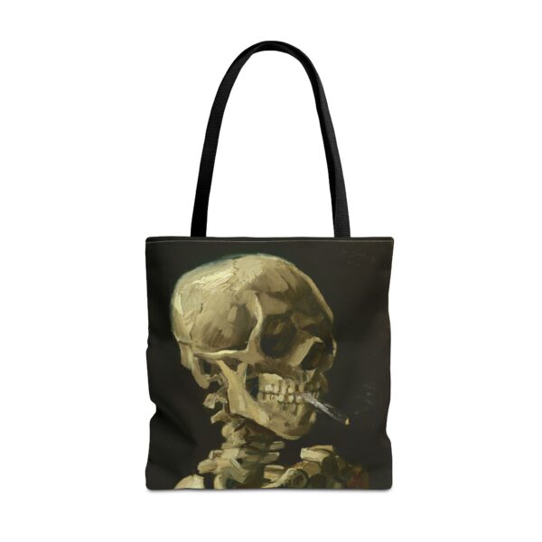 Head of a Skeleton with a Burning Cigarette – Vincent van Gogh Tote Bag - Image 9
