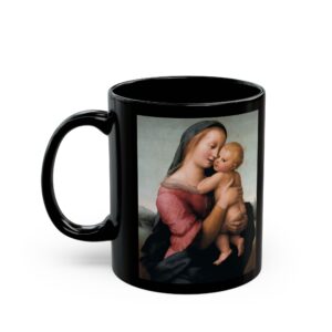 Tempi Madonna - Raffaello Sanzio Black Mug (11oz, 15oz)