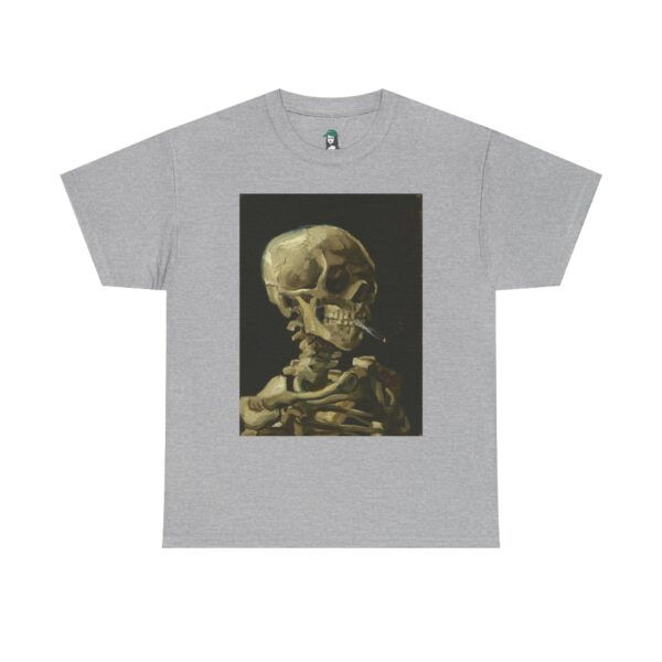 Head of a Skeleton with a Burning Cigarette – Vincent van Gogh Cotton Tee - Image 11