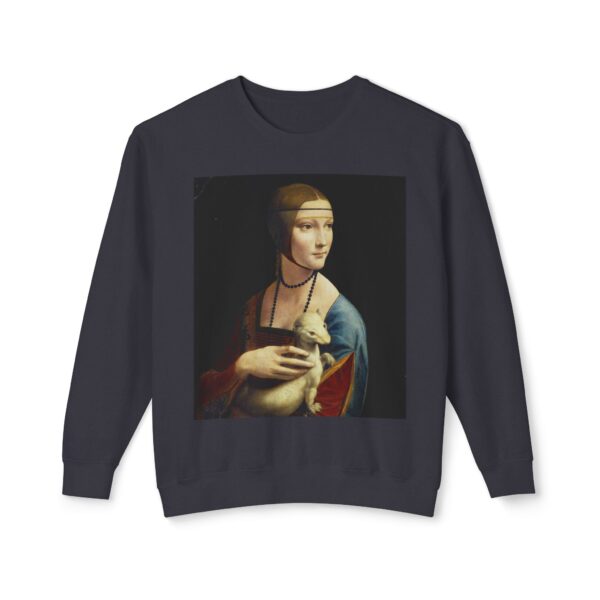 Lady with an Ermine by Leonardo da Vinci Sweatshirt - Image 3