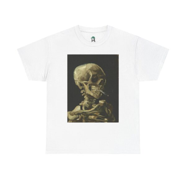 Head of a Skeleton with a Burning Cigarette – Vincent van Gogh Cotton Tee