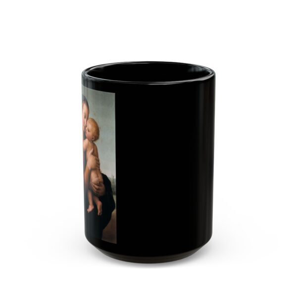 Tempi Madonna - Raffaello Sanzio Black Mug (11oz, 15oz) - Image 5