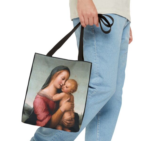 Tempi Madonna - Raffaello Sanzio Tote Bag - Image 3