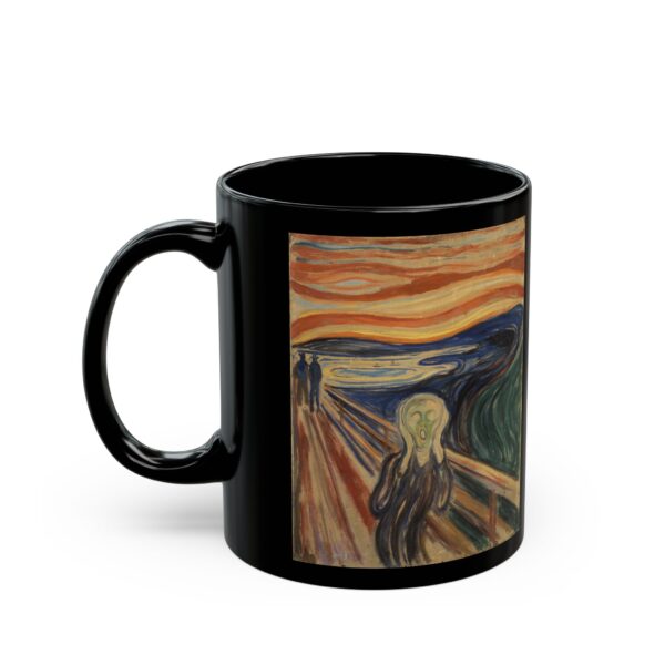 The Scream - Edvard Munch Black Mug (11oz, 15oz)
