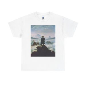 Wanderer above the Sea of Fog - Caspar David Friedrich Cotton Tee