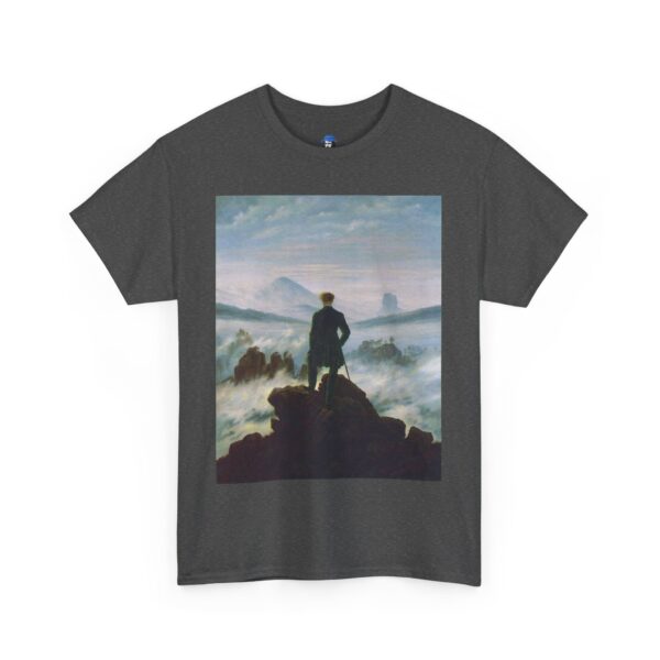 Wanderer above the Sea of Fog - Caspar David Friedrich Cotton Tee - Image 31