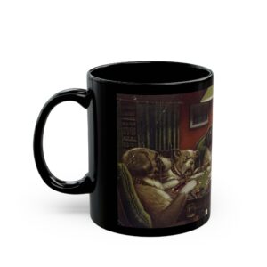 A Friend in Need - Cassius Marcellus Coolidge Black Mug (11oz, 15oz)