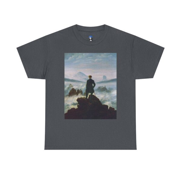 Wanderer above the Sea of Fog - Caspar David Friedrich Cotton Tee - Image 33