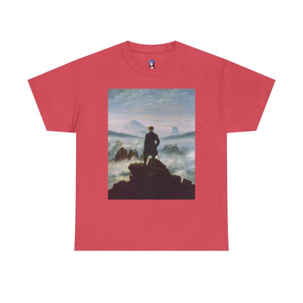 Wanderer above the Sea of Fog - Caspar David Friedrich Cotton Tee - Image 37