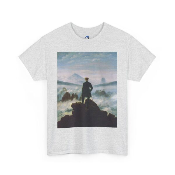Wanderer above the Sea of Fog - Caspar David Friedrich Cotton Tee - Image 7
