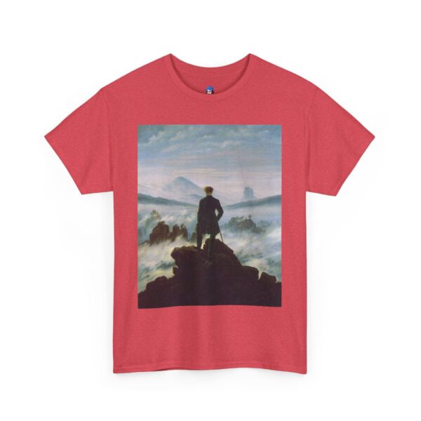Wanderer above the Sea of Fog - Caspar David Friedrich Cotton Tee - Image 39
