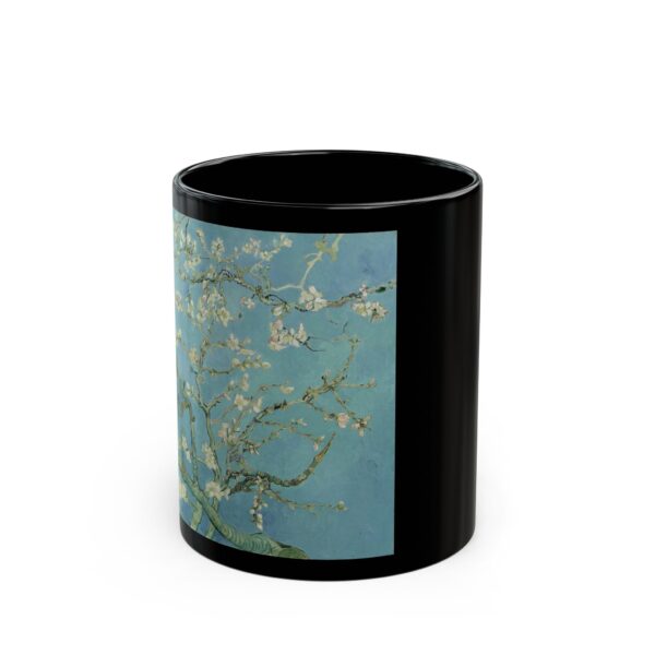 Almond Blossom – Vincent van Gogh Black Mug (11oz, 15oz) - Image 2