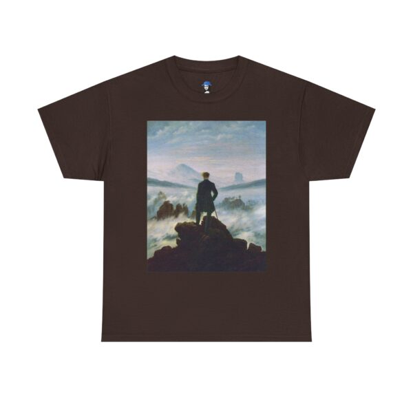 Wanderer above the Sea of Fog - Caspar David Friedrich Cotton Tee - Image 17