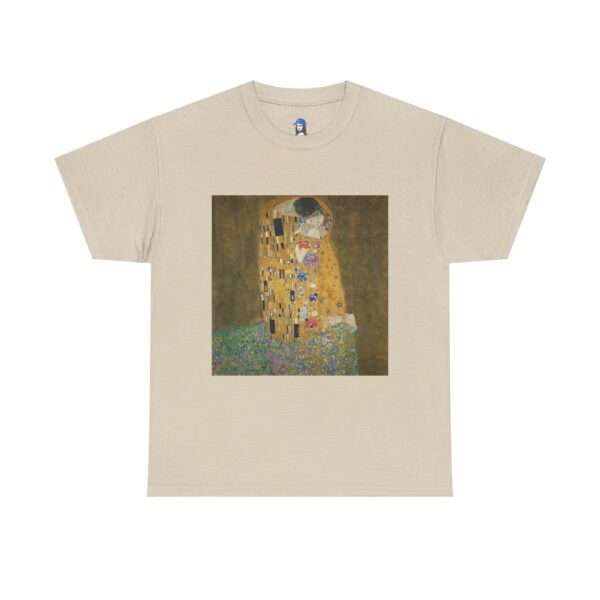 The Kiss - Gustav Klimt Cotton Tee - Image 7