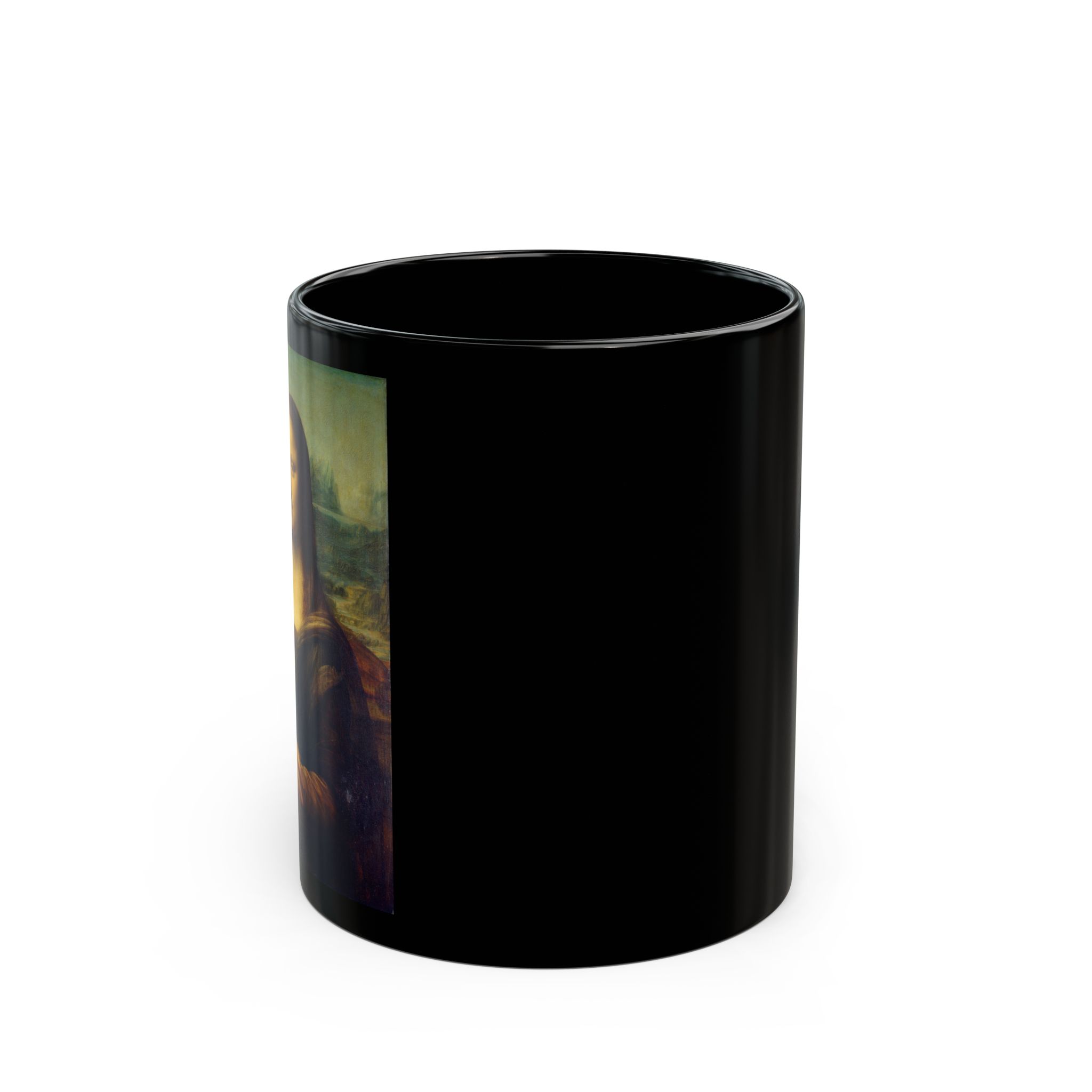 Mona Lisa – Leonardo da Vinci Black Mug (11oz, 15oz)