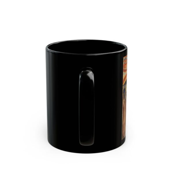 The Scream - Edvard Munch Black Mug (11oz, 15oz) - Image 3
