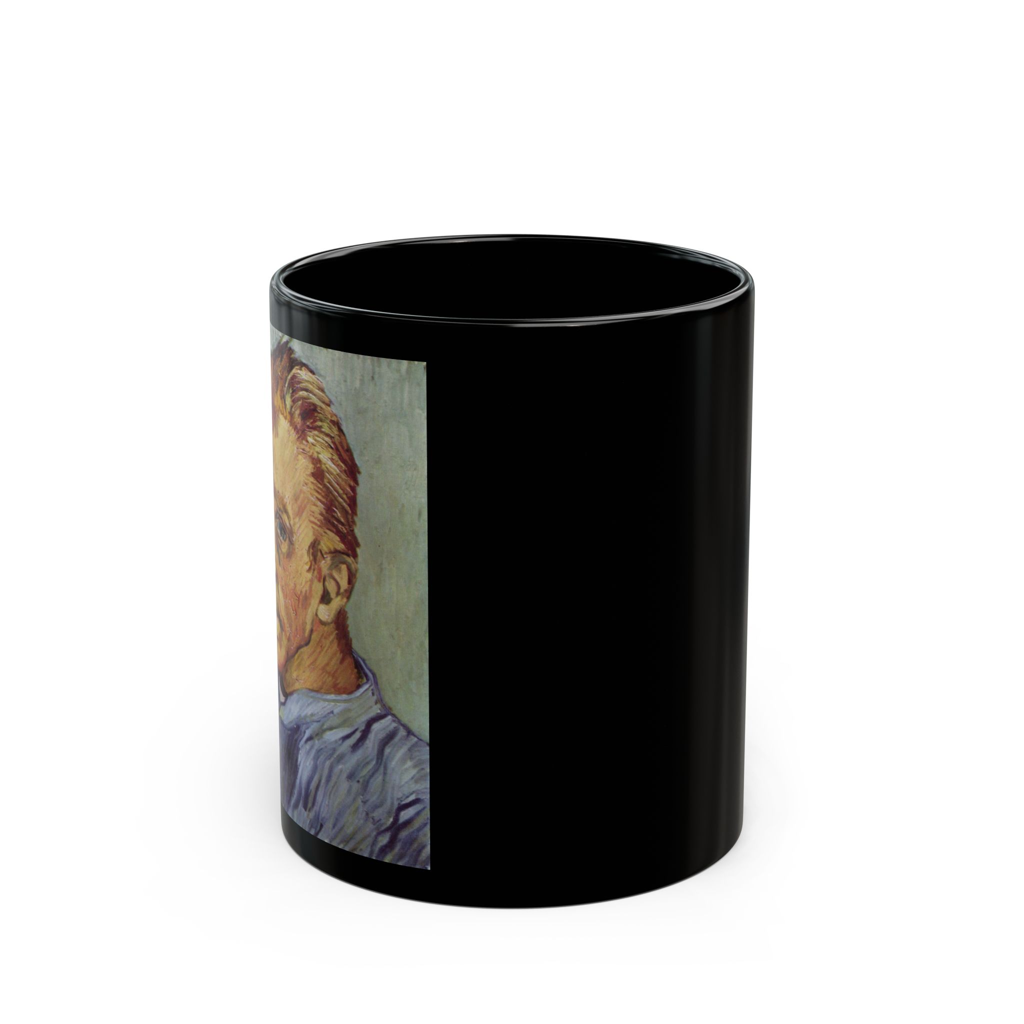 Self-Portrait Without Beard – Vincent van Gogh Black Mug (11oz, 15oz)