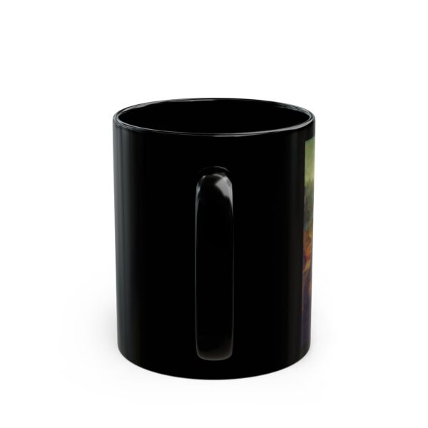 Mona Lisa - Leonardo da Vinci Black Mug (11oz, 15oz) - Image 3