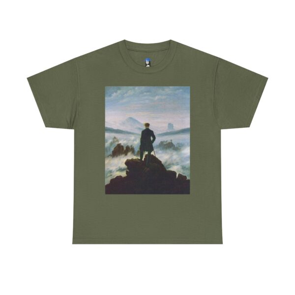 Wanderer above the Sea of Fog - Caspar David Friedrich Cotton Tee - Image 25
