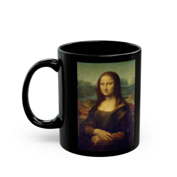 Mona Lisa - Leonardo da Vinci Black Mug (11oz, 15oz)