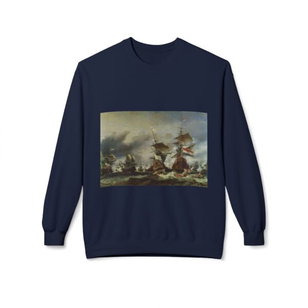 The Battle of Texel - Willem van de Velde the Younger Sweatshirt - Image 15