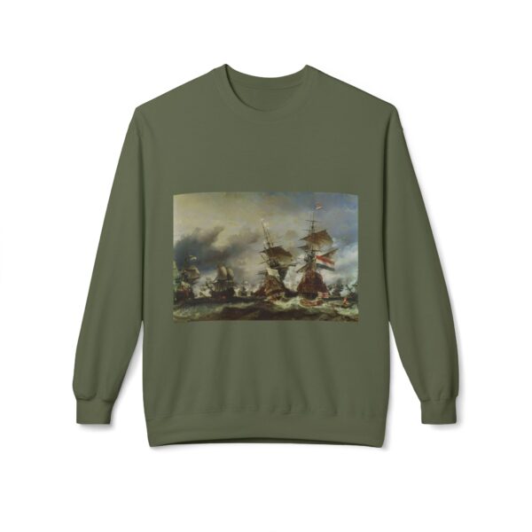The Battle of Texel - Willem van de Velde the Younger Sweatshirt - Image 11