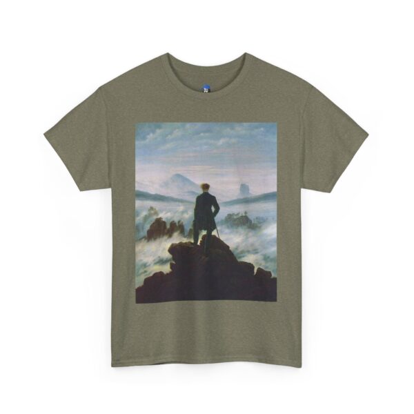 Wanderer above the Sea of Fog - Caspar David Friedrich Cotton Tee - Image 23