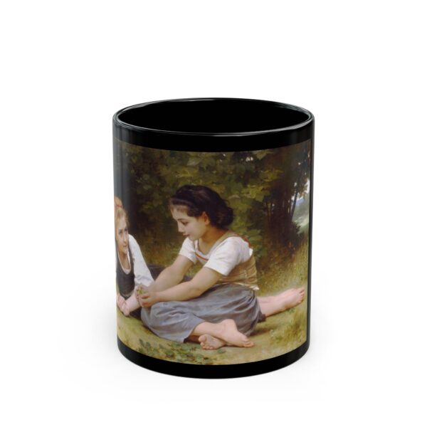 The Nut Gatherers - William-Adolphe Bouguereau Black Mug (11oz, 15oz) - Image 3