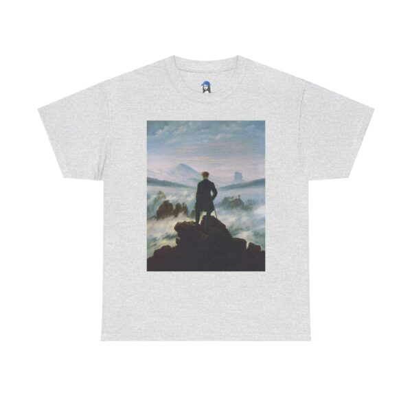 Wanderer above the Sea of Fog - Caspar David Friedrich Cotton Tee - Image 5