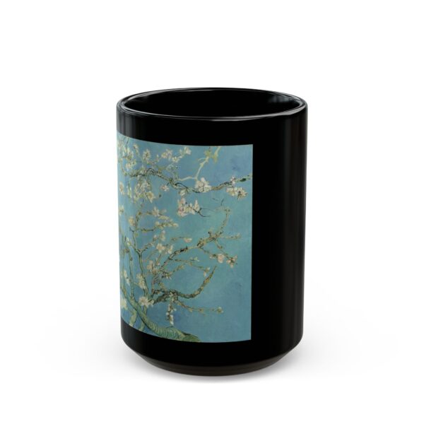 Almond Blossom – Vincent van Gogh Black Mug (11oz, 15oz) - Image 4