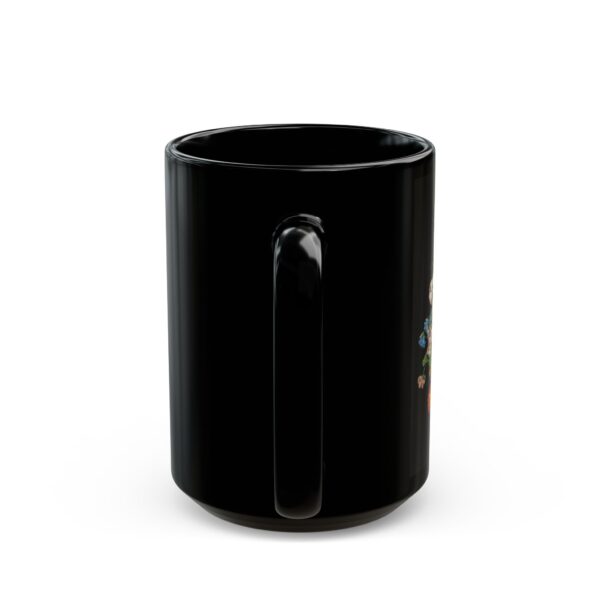A Vase of Flowers by Franz Xaver Petter Black Mug (11oz, 15oz) - Image 8