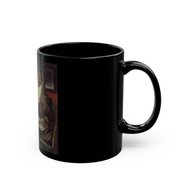 A Friend in Need - Cassius Marcellus Coolidge Black Mug (11oz, 15oz) - Image 3